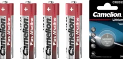 AAA Alkaline Plus Batterien + CR2032 Knopfzelle im Set