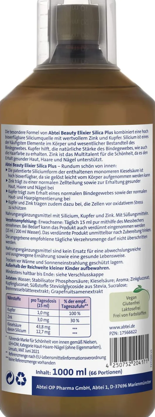 Abtei Beauty Elixier Silica Plus 1000 ml