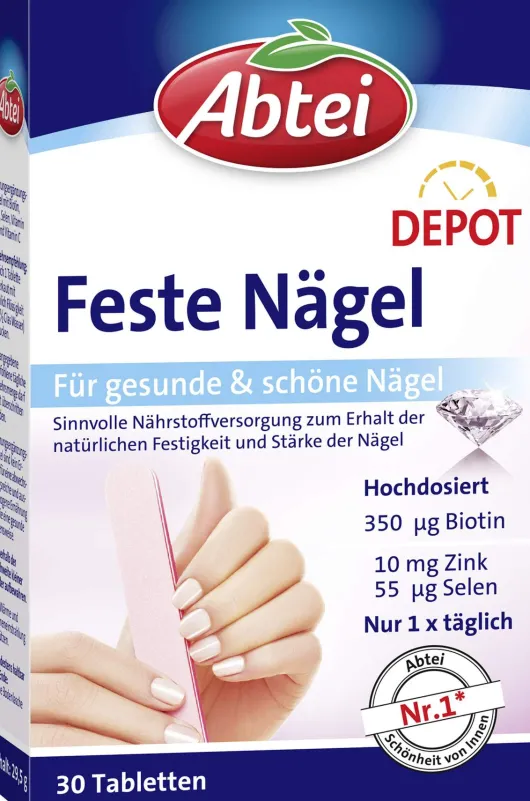 Abtei Feste Nägel 30 Tabletten