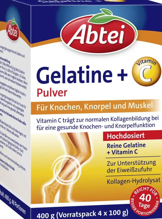 Abtei Gelatine Plus Vitamin C 400 G Pulver