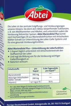 Abtei Mariendistel Plus Mit Artischocke 30 Kapseln
