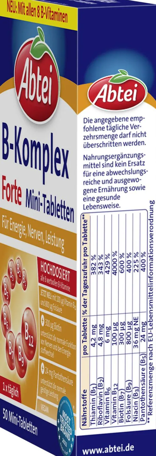 Abtei Vitamin B Komplex forte 50 Tabletten