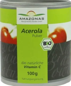 Acerola 100% Bio Pur Natürliches Vitamin C Pulver 100 G Pulver