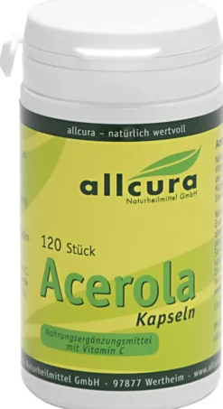 Acerola Kapseln Natürliches Vitamin C 120 Kapseln