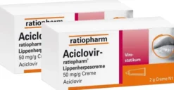 Aciclovir-ratiopharm Lippenherpescreme 2 x 2 g