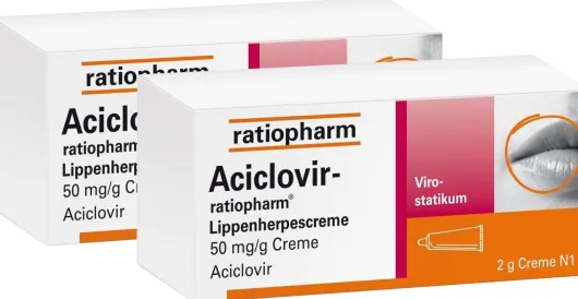 Aciclovir-ratiopharm Lippenherpescreme 2 x 2 g