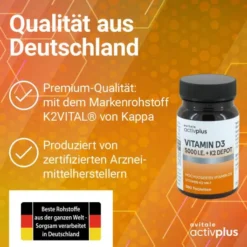 Activplus Vitamin D3 5000 I.E.+ K2 Depot 180 Tabletten