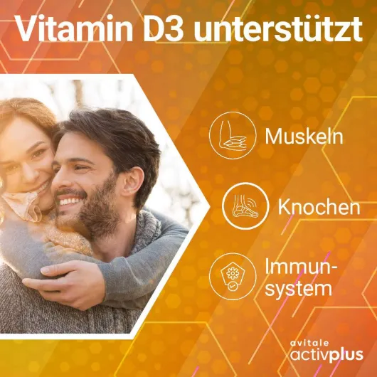 Activplus Vitamin D3 5000 I.E.+ K2 Depot 180 Tabletten