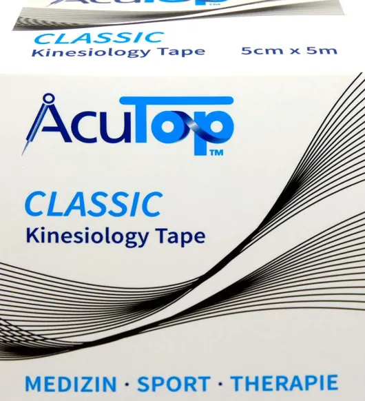 AcuTop Kinesiologie Tape Classic schwarz 5 cm x 5 m