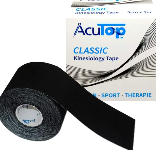 AcuTop Kinesiologie Tape Classic schwarz 5 cm x 5 m