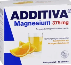 Additiva Magnesium 375 mg Granulat Orange 20 Beutel