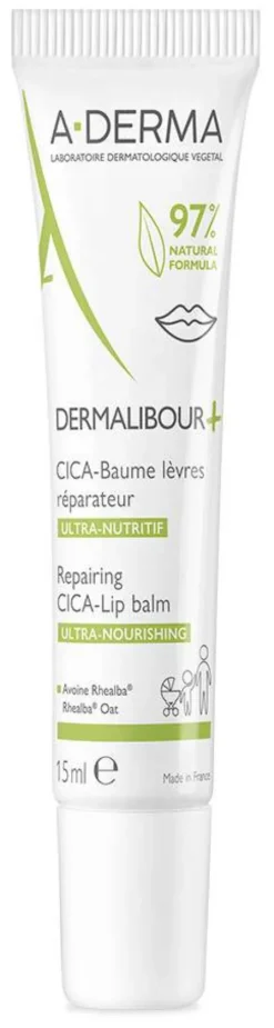 A-Derma Dermalibour+ Cica Lippenbalsam 15 ml