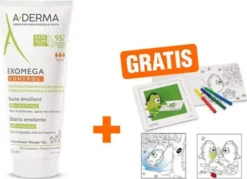 A-Derma Exomega Control Balsam rückfettend 200 ml + gratis Malbuch