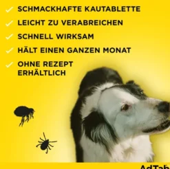 AdTab 900 mg für sehr große Hunde (22-45 kg) 3 Kautabletten