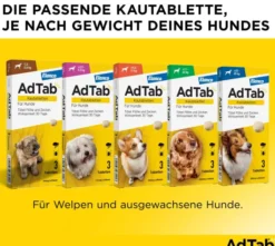 AdTab 900 mg für sehr große Hunde (22-45 kg) 3 Kautabletten