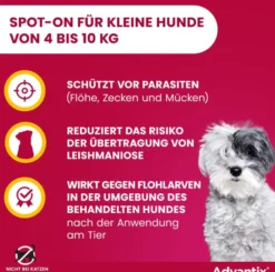 Advantix Spot-On Hund 4-10 kg 4 x 1 ml Lösung
