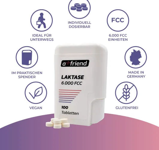 A Friend Laktase 6.000 Fcc 100 Tabletten