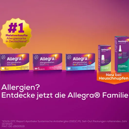 Allegra Allergietabletten 20 mg 6 Schmelztabletten