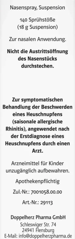 Allergo - Momelind Doppelherz Pharma 18 g Nasenspray