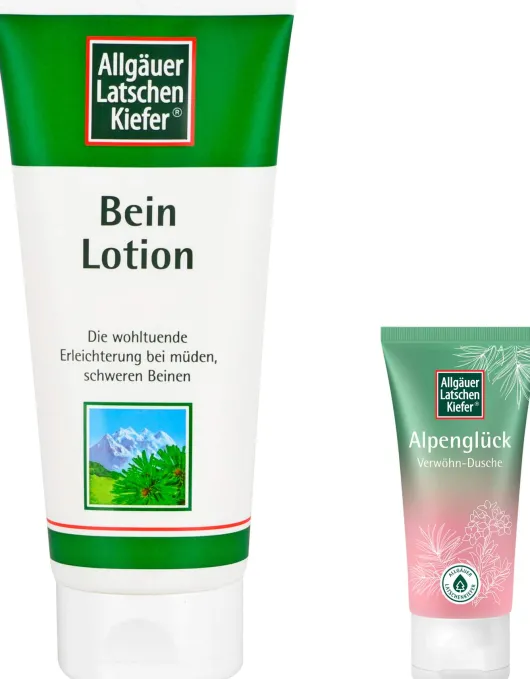Allgäuer Latschenkiefer Beinlotion 200 ml + gratis Allgäuer Latschenkiefer Alpenglück Dusche 30 ml