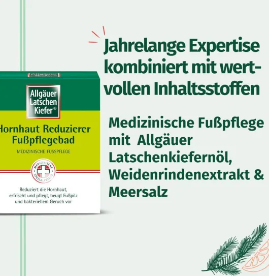 Allgäuer Latschenkiefer Hornhaut Reduzierer 10 x 10 g Fußpflegebad