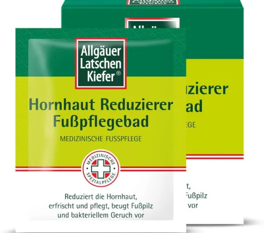 Allgäuer Latschenkiefer Hornhaut Reduzierer 10 x 10 g Fußpflegebad