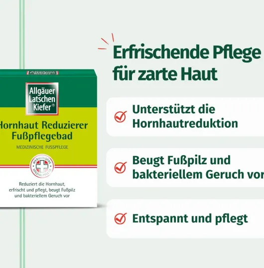 Allgäuer Latschenkiefer Hornhaut Reduzierer 10 x 10 g Fußpflegebad