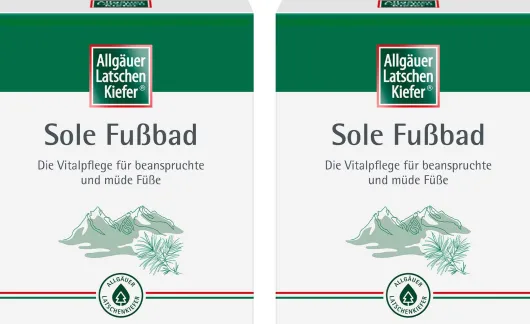 Allgäuer Latschenkiefer Sole Fußbad 2x 10 x 10 g Beutel