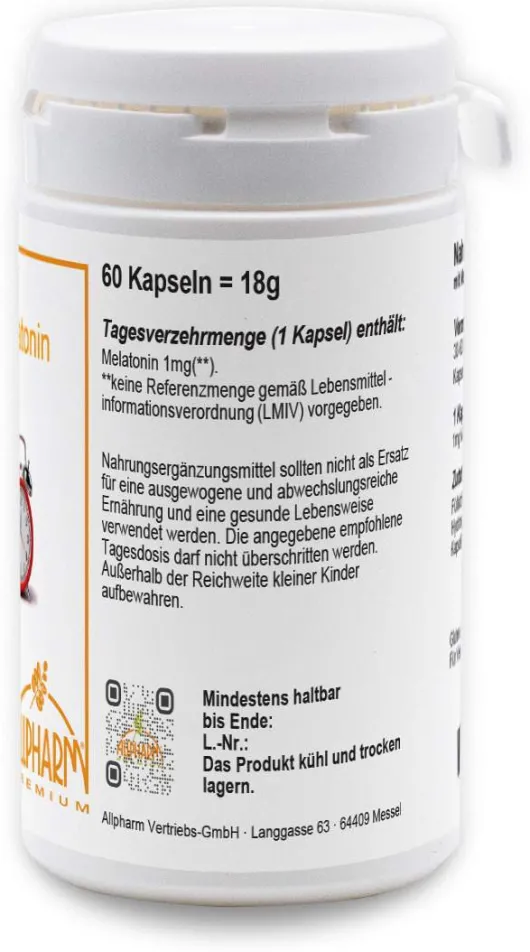 Allpharm Melatonin 60 Kapseln