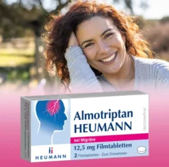 Almotriptan Heumann bei Migräne 12,5 mg 2 Filmtabletten
