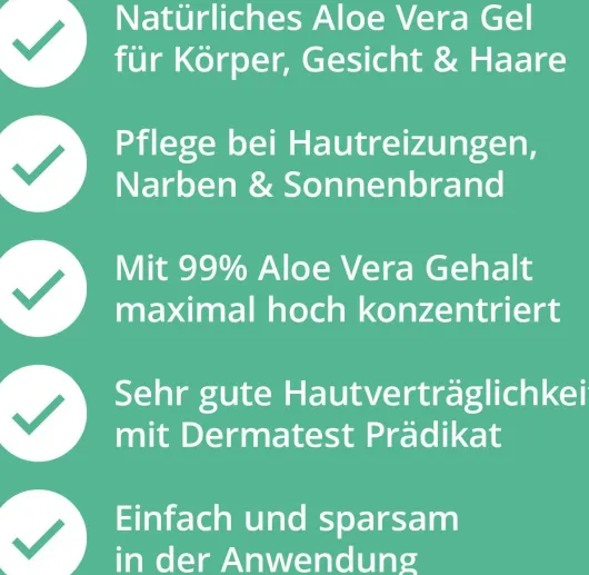 Aloe Vera Gel Haut & Haare 200 ml