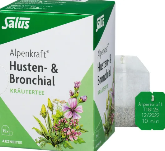 Alpenkraft Husten- & Bronchial Kräutertee Salus 15 Beutel