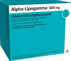 Alpha Lipogamma 600 mg Infusionslösungskonzentrat 20 X 24 ml
