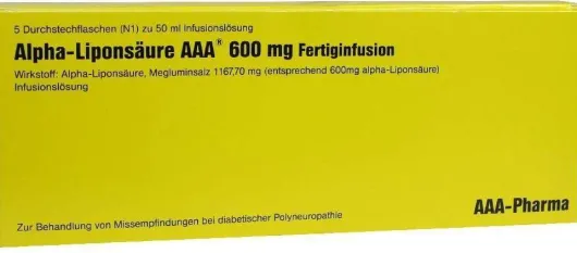 Alpha Liponsäure Aaa 600 mg Fertiginfusion