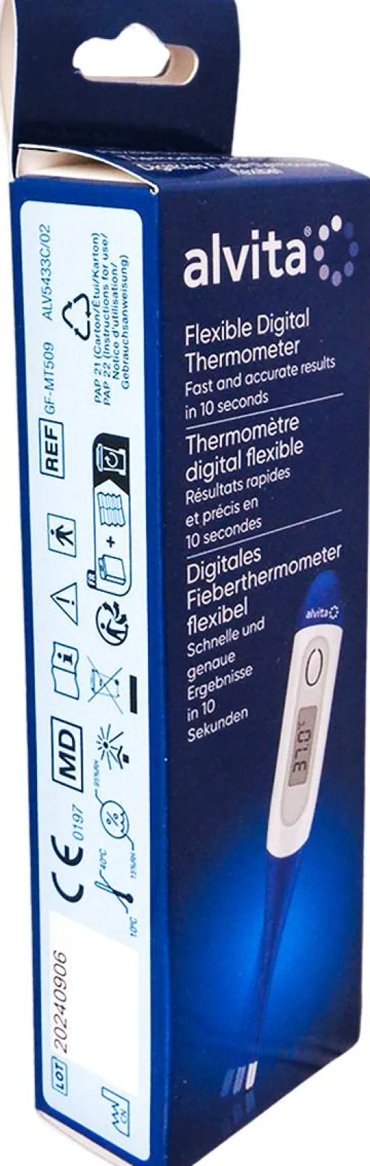 Alvita Digitales Fieberthermometer Flexibel