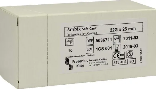 Ambix Safe Can Portpunktion Kanüle 22gx25mm Gerade