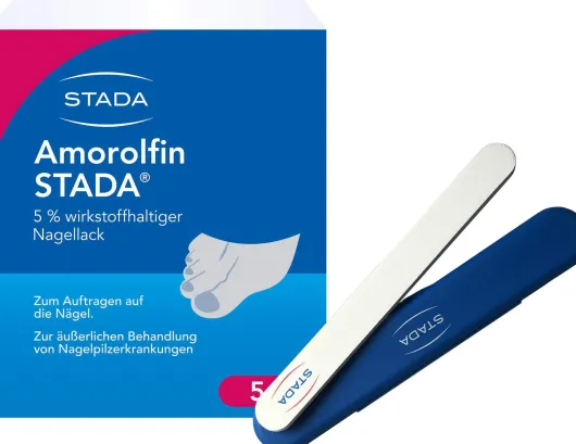 Amorolfin Stada 5% wirkstoffhaltiger Nagellack + gratis Nagelpfeile