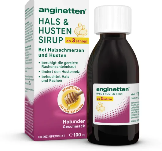 Anginetten Hals & Husten Sirup 100 ml