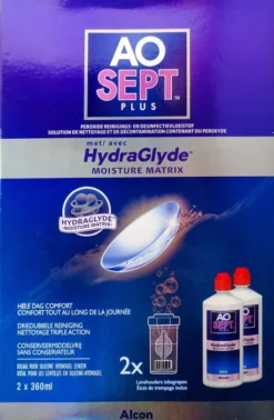 Aosept Plus Hydraglyde Lösung 2 X 360 ml