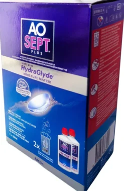 Aosept Plus Hydraglyde Lösung 2 X 360 ml