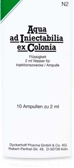Aqua Ad Iniectabilia Ex Colonia Ampullen 10x2