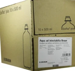 Aqua Ad Injectabilia Braun Ecoflac Plus 10 X 500 Ml...