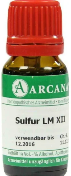 Arcana Sulfur Lm 12 Dilution Verdünnung 10ml