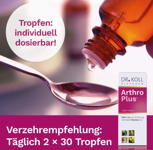 Arthro Plus Dr.Koll Gemmo Kompl.Weinrebe Zink Tropfen 50ml