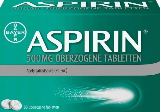 Aspirin 500 mg 80 überzogene Tabletten