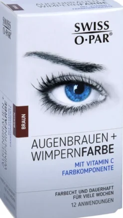 Augenbrauen+wimpernfarbe Set Braun Swiss O Par