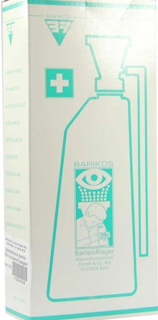 Augenspülflasche Barikos Mit Steriler Flüssigkeit 620 ml Flasche