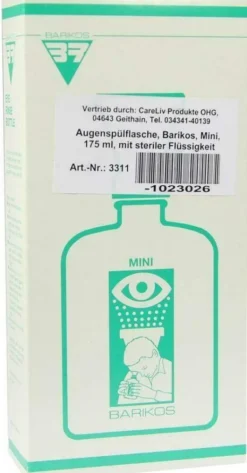 Augenspülflasche Barikos Mit Steriler Flüssigkeit 175 ml Flasche