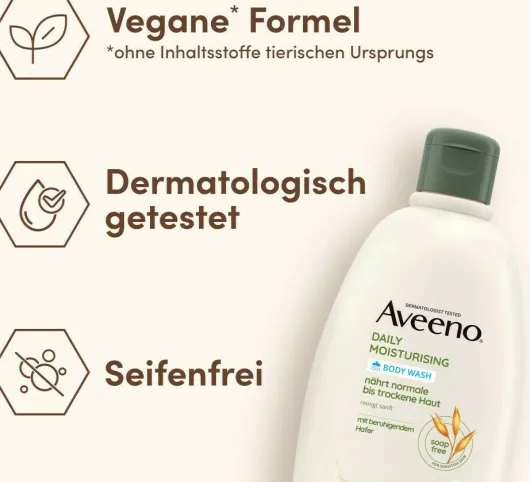 Aveeno Daily Moisturising seifenfreies Duschgel 500 ml