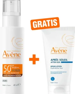 Avene Anti-Pigmentation getöntes Fluid SPF 40 ml + gratis Avene Repair - Lotion nach der Sonne 50 ml